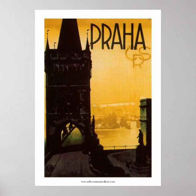 Vintage Praha Poster (Frente)