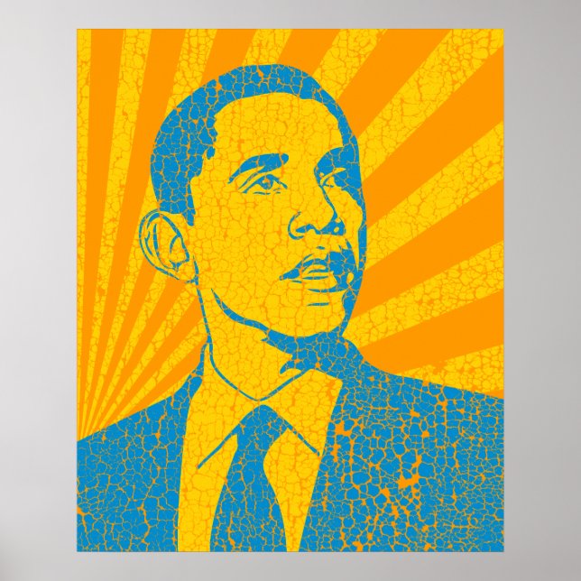Vintage Presidente Obama Poster (Frente)