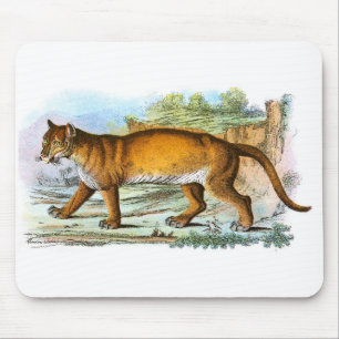 Vintage Puma Illustração Mousepad