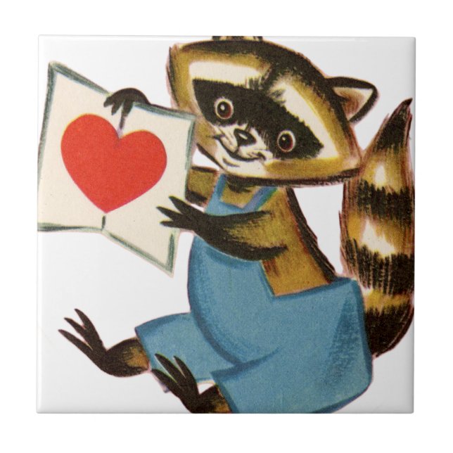Vintage Raccoon Love (Frente)