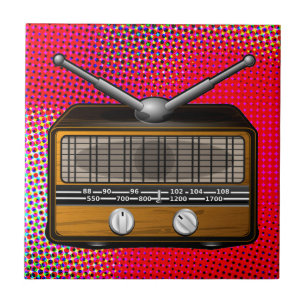 Vintage Radio Retro-Pop Art