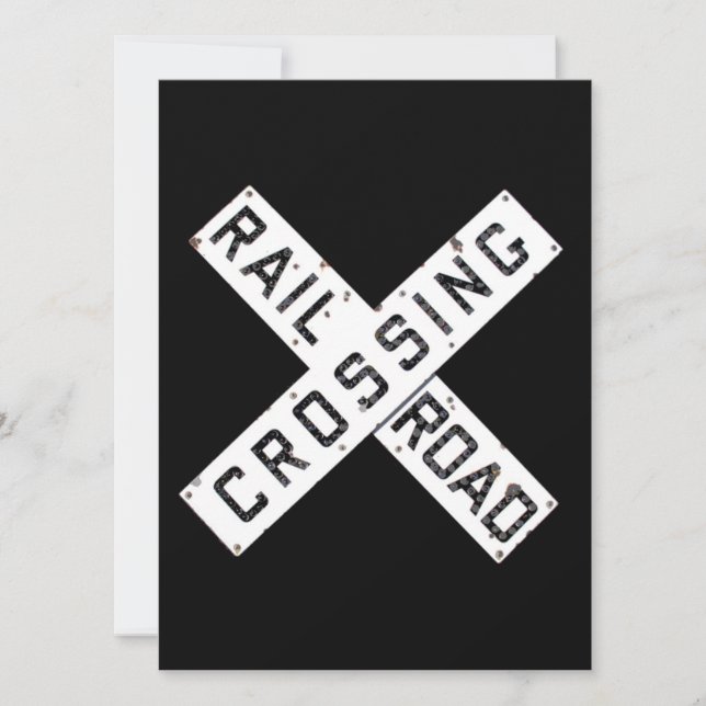 Vintage Railroad Crossbuck (Frente)