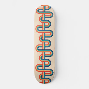 Vintage Rainbow Swirl Skateboard