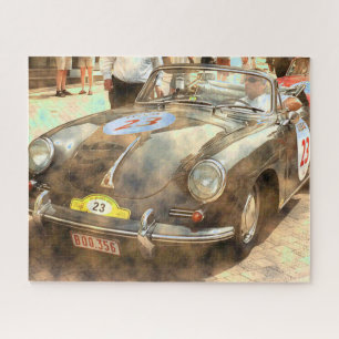 Vintage Rally Car Quebra-cabeça