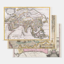 VINTAGE RARE MAP NOVA ZELÂNDIA ÁSIA ARMÊNIA |
