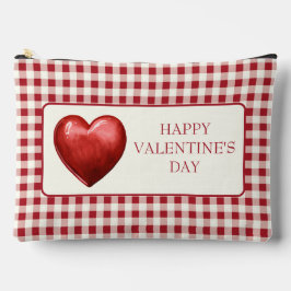 Vintage Red and Cream Gingham With Heart