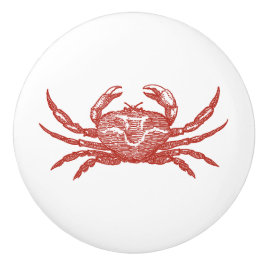 Vintage Red Crab "Woodcut"