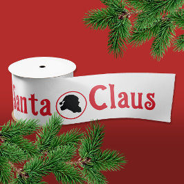 Vintage Red E White Papai Noel Natal