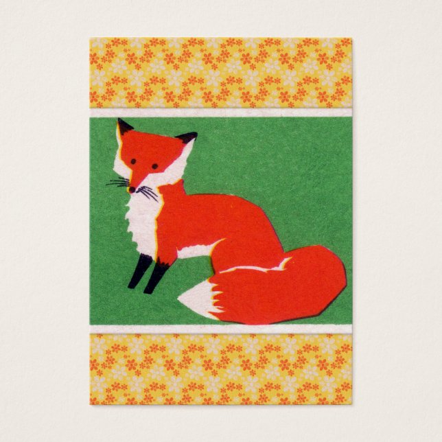 Vintage Red Fox Impressão (Frente)