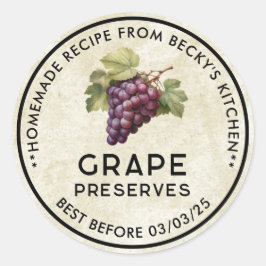 Vintage Red Graphics preserva etiqueta de conserva