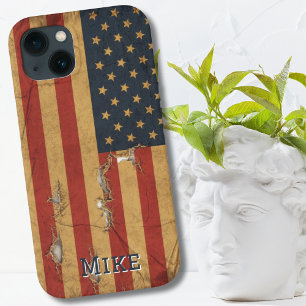 Vintage Retro American Flag,EUA,Patriótico