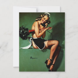 Vintage Retro French Maid Pinup Girl