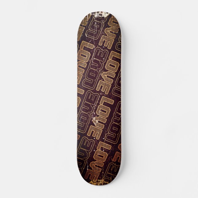 Vintage Retro Love - Skateboard (Frente)