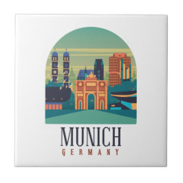 Vintage Retro Munich Bavaria Alemanha