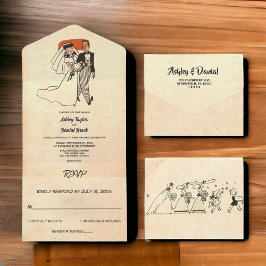 Vintage Retro Old Rustic Casal Quic Book Wedding