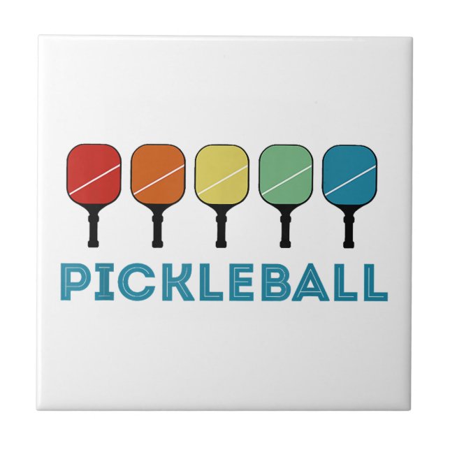 Vintage Retro Pickleball Funny (Frente)