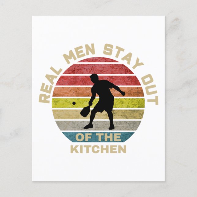 Vintage Retro Pickleball Funny (Frente)