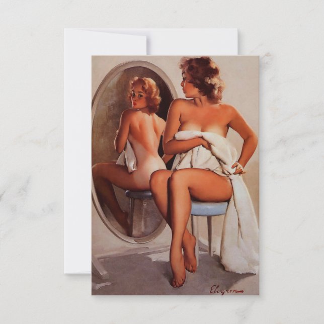 Vintage Retro Sun Tan Pinup (Frente)