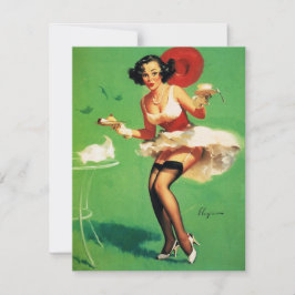 Vintage Retro Tea Time Pinup Girl