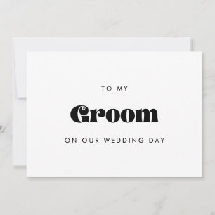 Vintage Retro to my Groom no nosso cartão de dia d