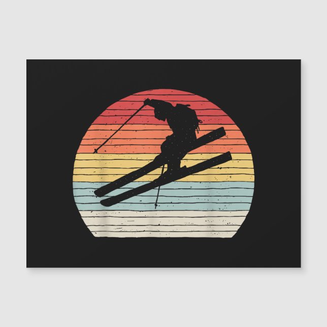 Vintage Retro Winter Sports ski (Frente)