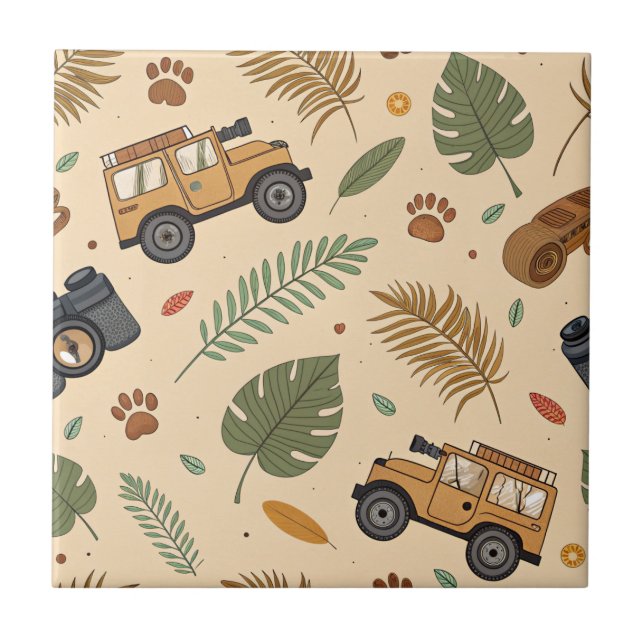 Vintage Road Trip Pattern (3) (Frente)