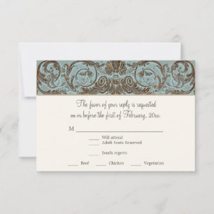 Vintage Rococo Barroco Shell Etching Scroll RSVP