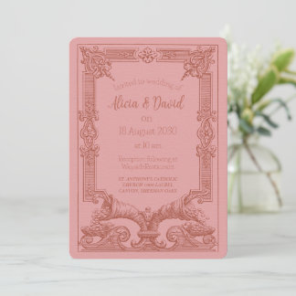 Vintage Rococo - Convites para Casamento