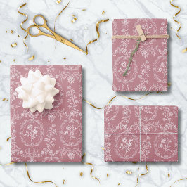 Vintage Rococo Flowers Floral Pattern