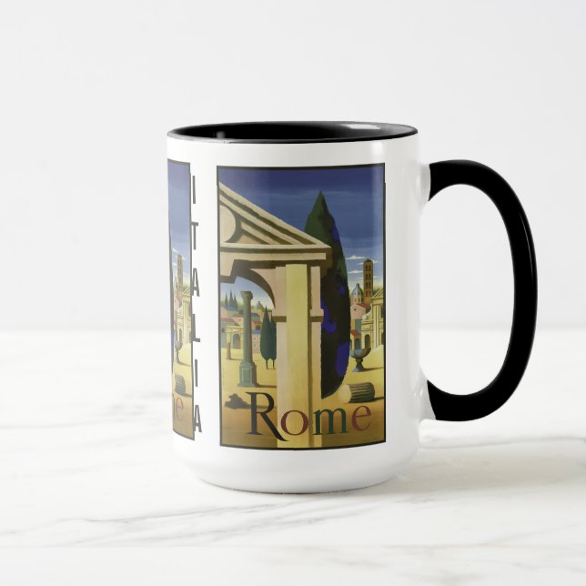 Vintage Roma Itália canecas (Direita)