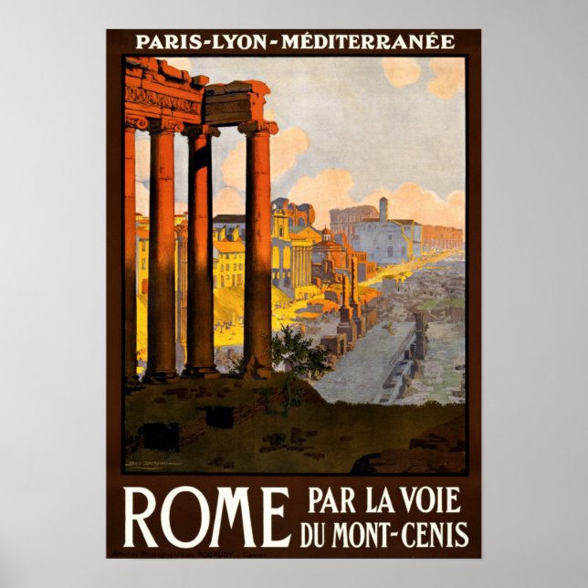 Vintage Roma Poster (Frente)