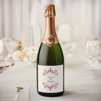 Vintage Romance Burgundy Casamento Floral