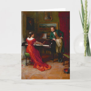 Vintage Romance - Cartão de Saudação