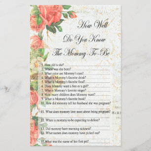 Vintage rosa Como você conhece bem o jogo do chá d