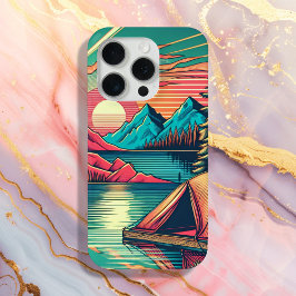 Vintage, Rosa e Teal Camping, considerado