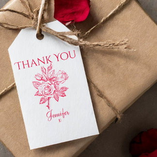 Vintage Rosa Obrigado Carimbo