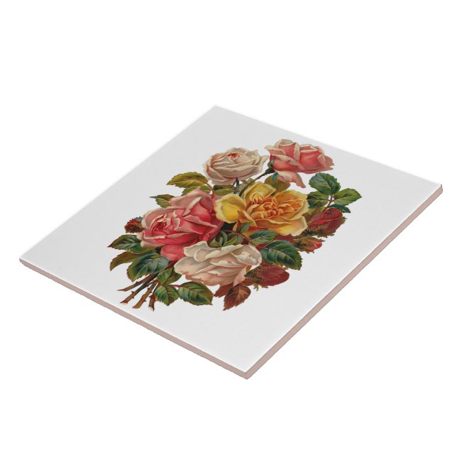 Vintage Rose Bouquet (Lateral)