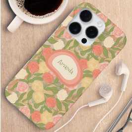 Vintage Rose Personalized Phone Case 