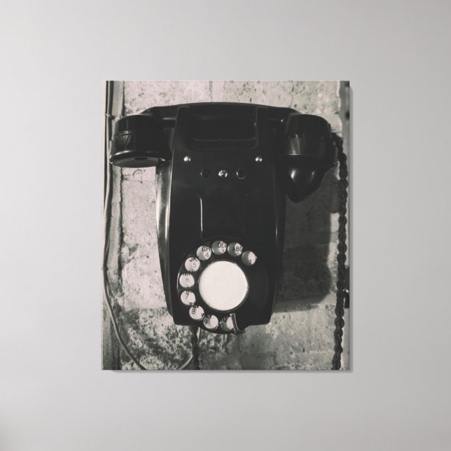 Vintage Rotary Telephone impressão fotográfico (Frente)