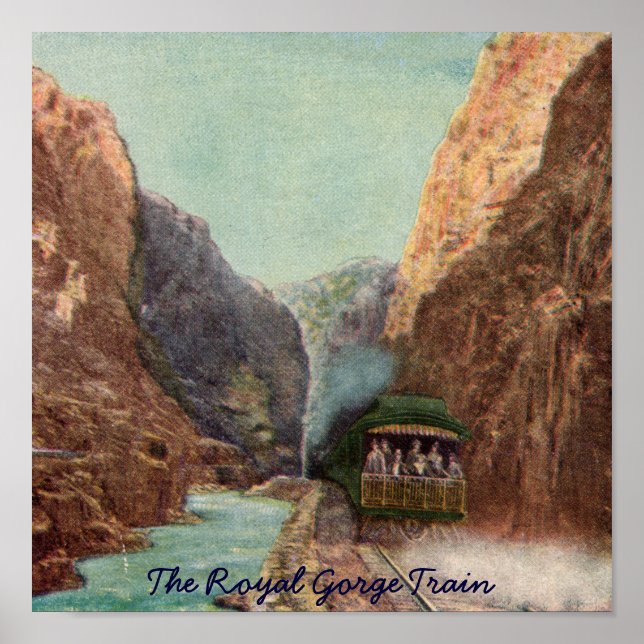 Vintage Royal Gorge Train Poster (Frente)