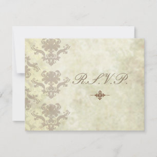 Vintage RSVPs exigem convites para casamento 5 hor