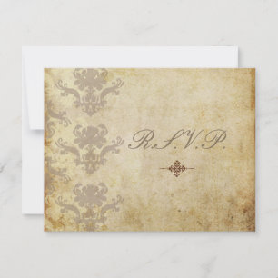 Vintage RSVPs exigem convites para casamento 5 hor