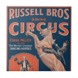 Vintage Russell Brothers Circus Poster.