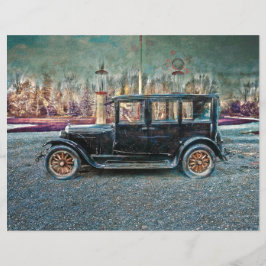 Vintage Rustic Antique Black Old Aged Car