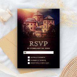 Vintage Rustic Fairytale Castle RSVP