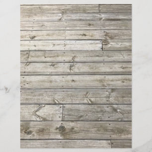 Vintage Rustic Wood Planks Standard Scrapbook Pape
