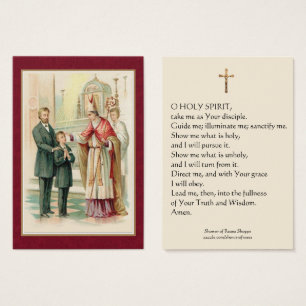 Vintage Sacrament of Confirmation Holy Card