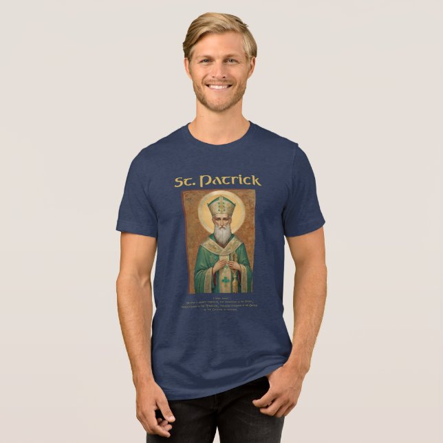 Vintage Saint Patrick Irish Católico (Frente Completa)