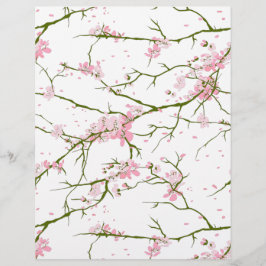 Vintage Sakura Arts & Artesanato Scrapbook Paper