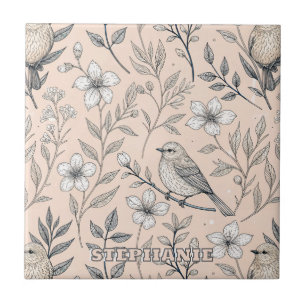 Vintage Sakura Cherry Blossom & Bird Aestética 3